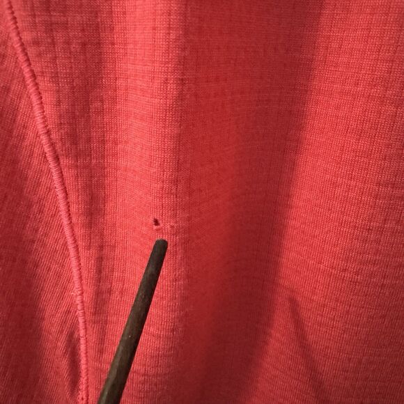 Icebreaker Merino GT Half Zip Hoodie Large Coral Outdoor Base Layer Zip Pocket - Picture 4 of 6